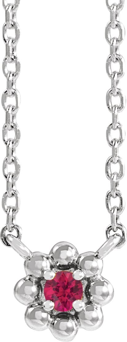 Accented Beaded Necklace or Center view 1