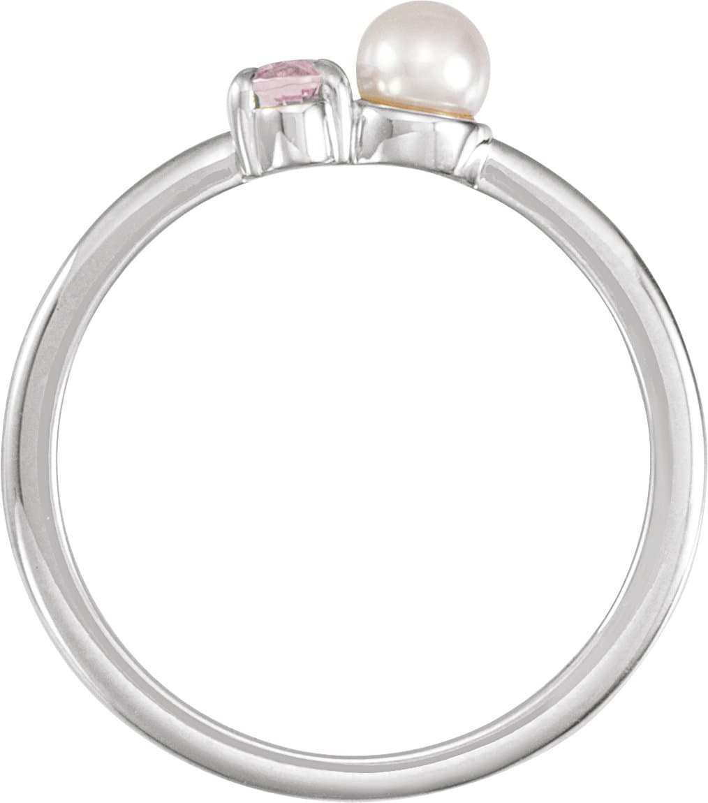 Accented Pearl Ring view 2