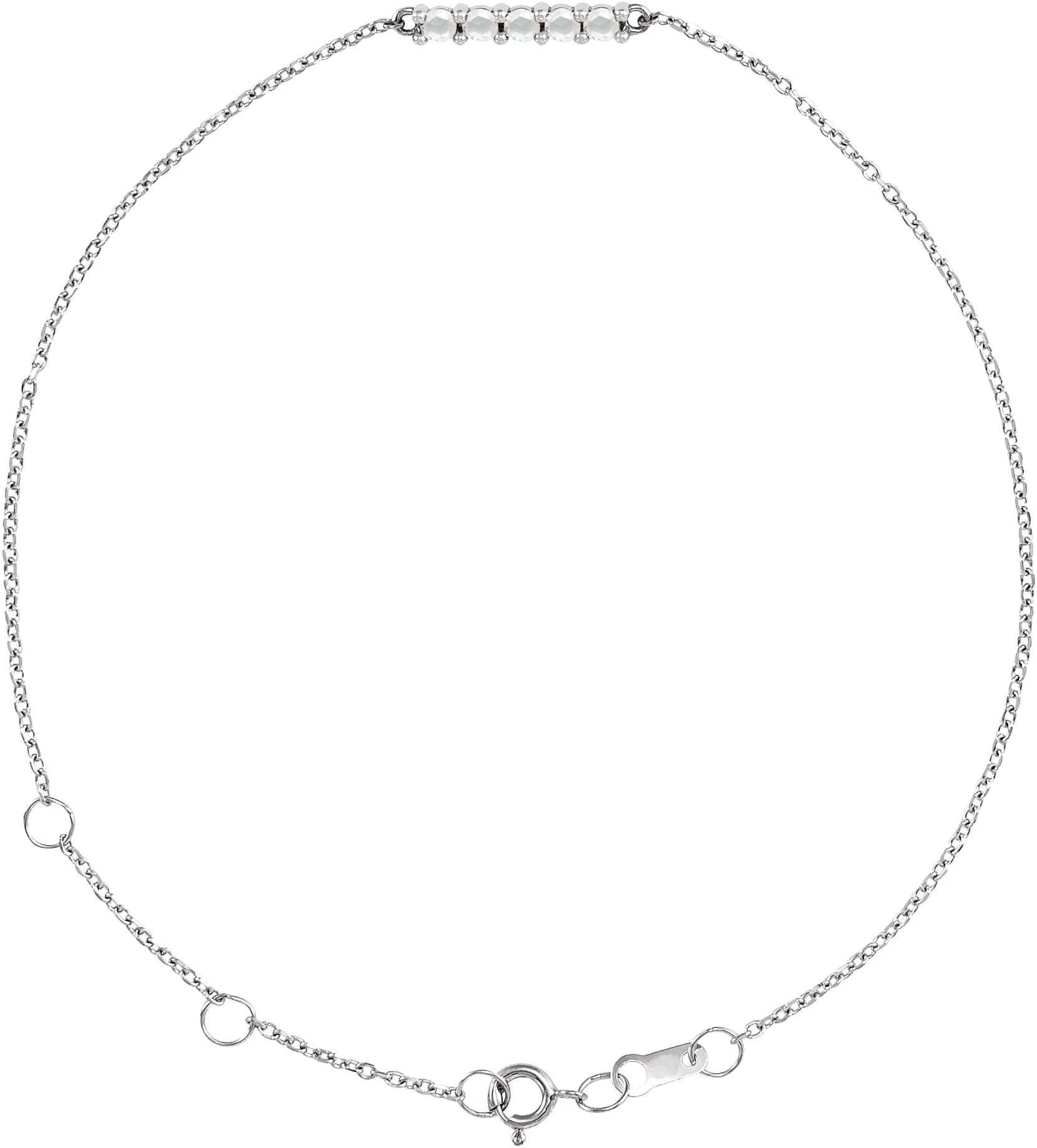 Cabochon Bar Bracelet, view 2