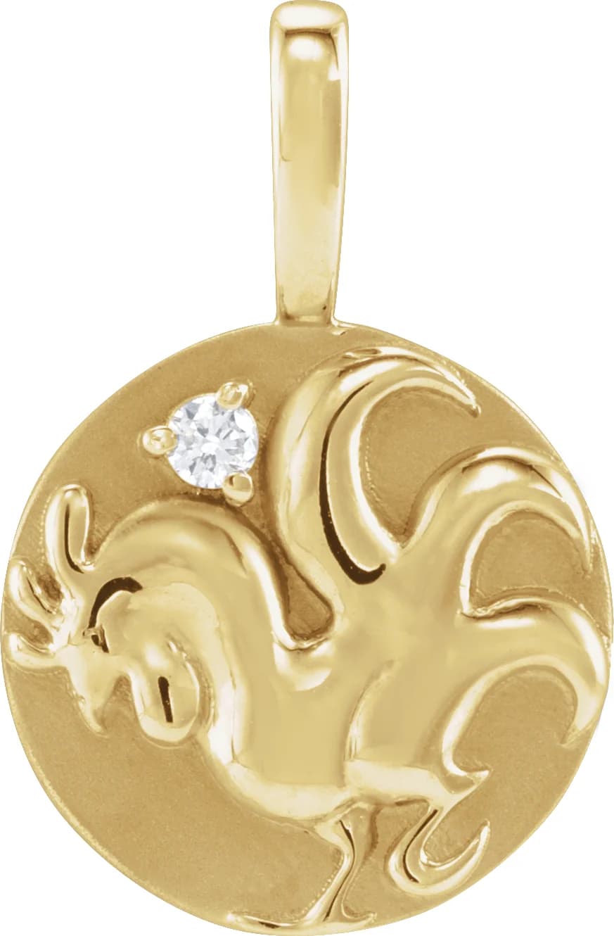 Accented Chinese Zodiac Pendant