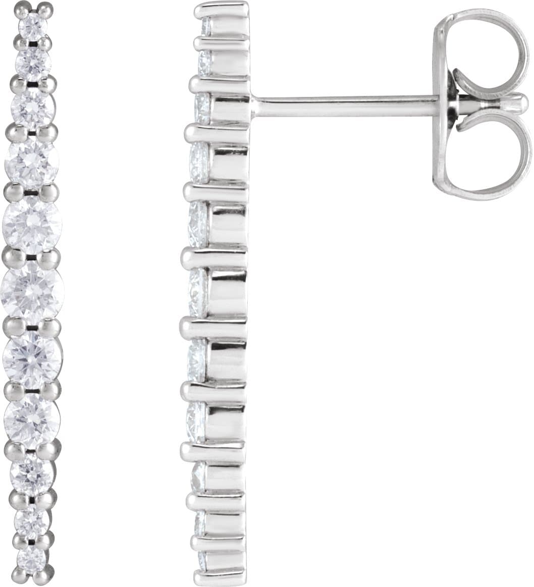 14K Rose 3/8 CTW Lab-Grown Diamond Earrings
