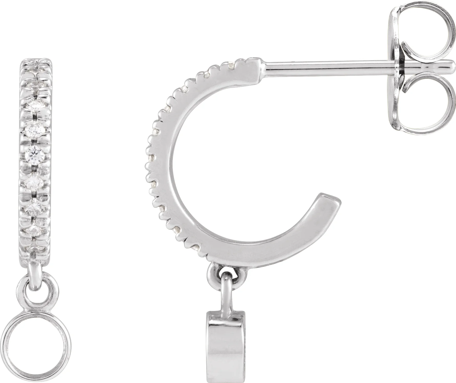 French-Set Hoop Earrings, view 2