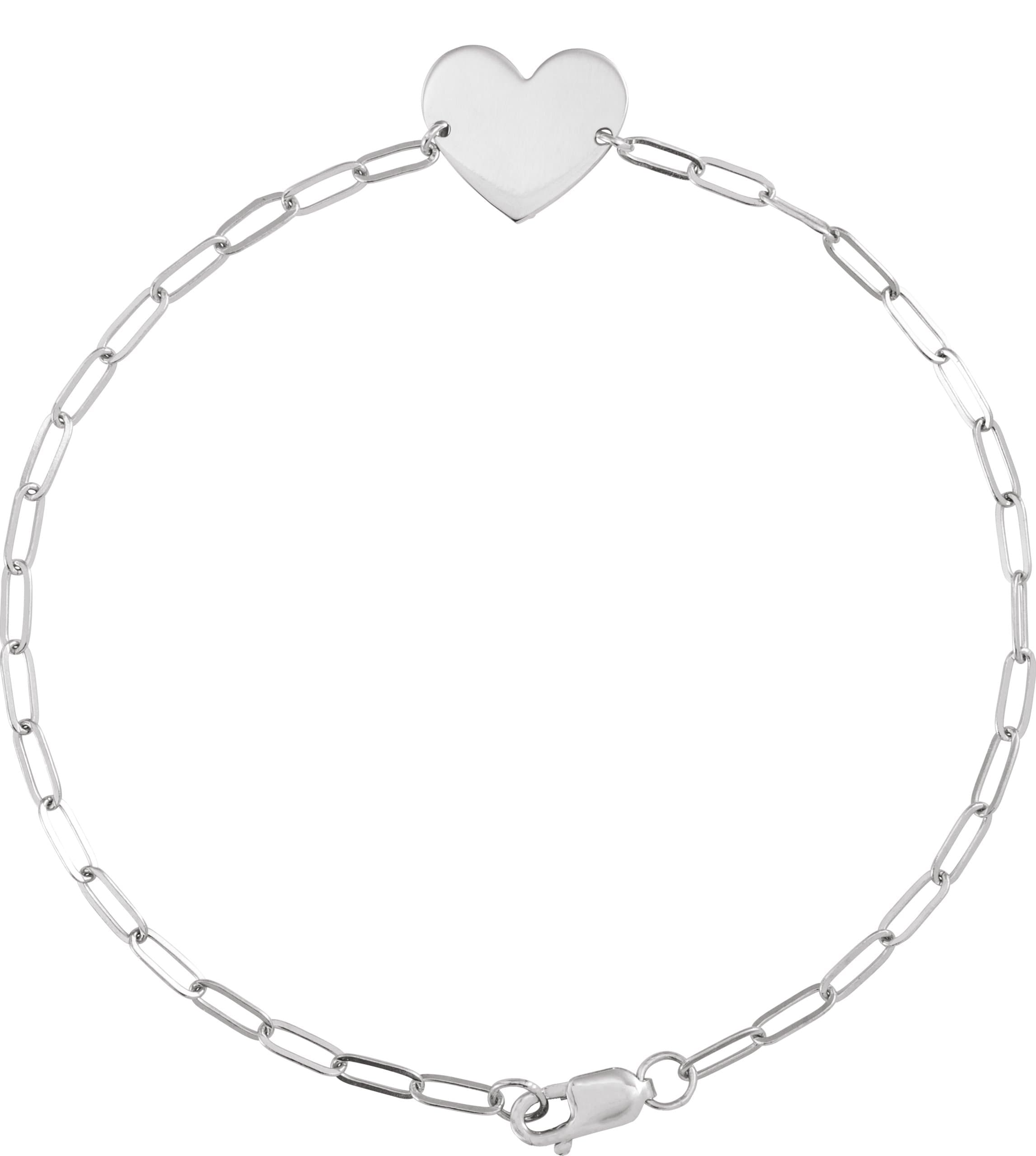 Engravable Heart Bracelet view 1