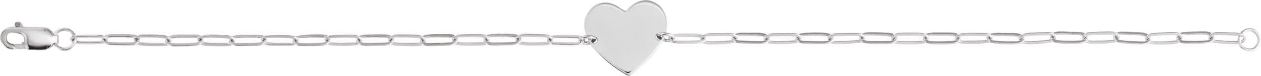 Engravable Heart Bracelet view 2