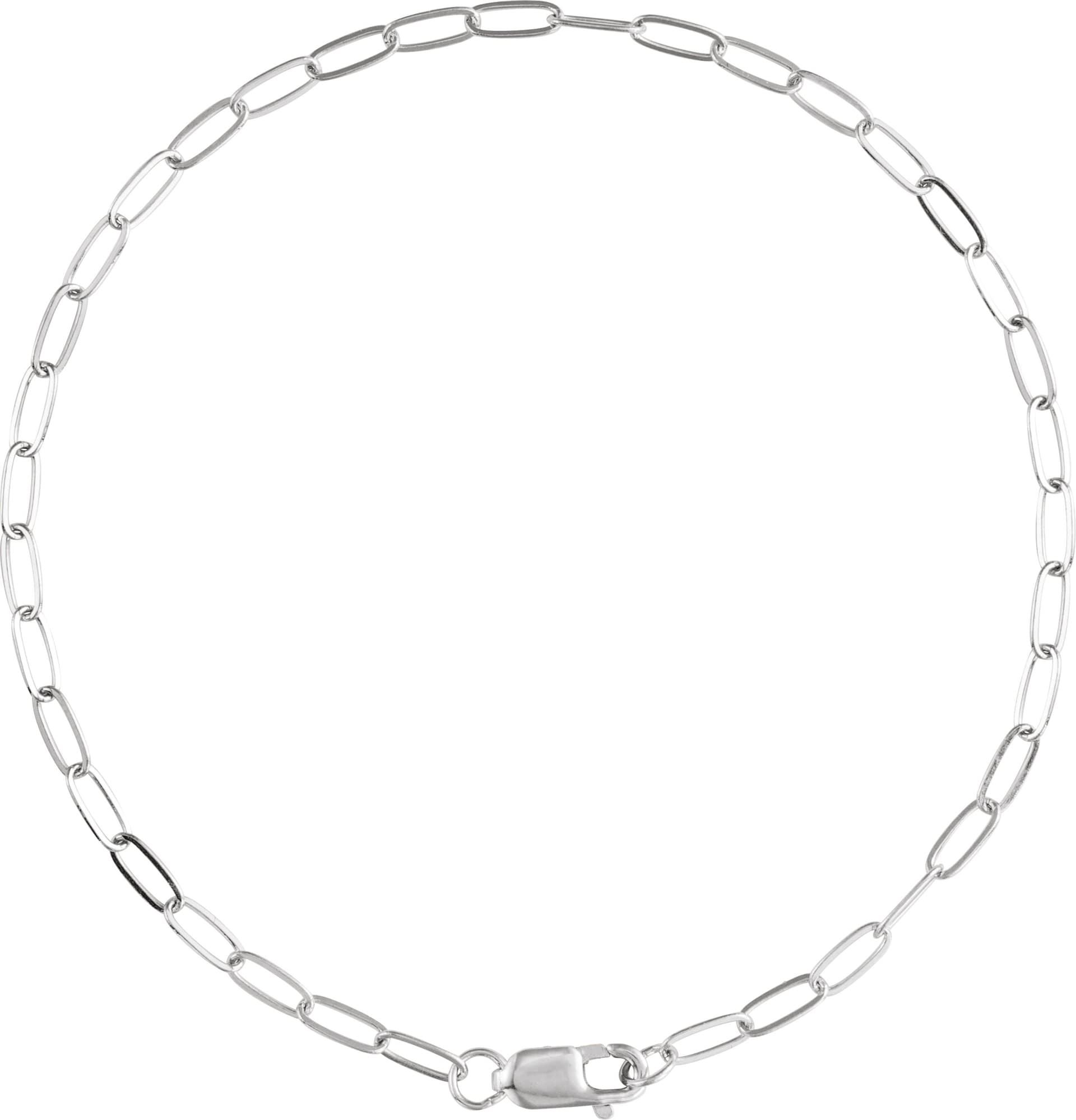 2.1 mm Paperclip-Style Chain view 2