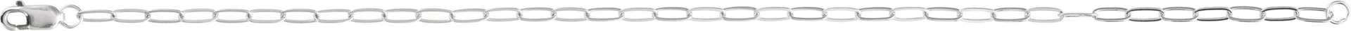 2.1 mm Paperclip-Style Chain view 3