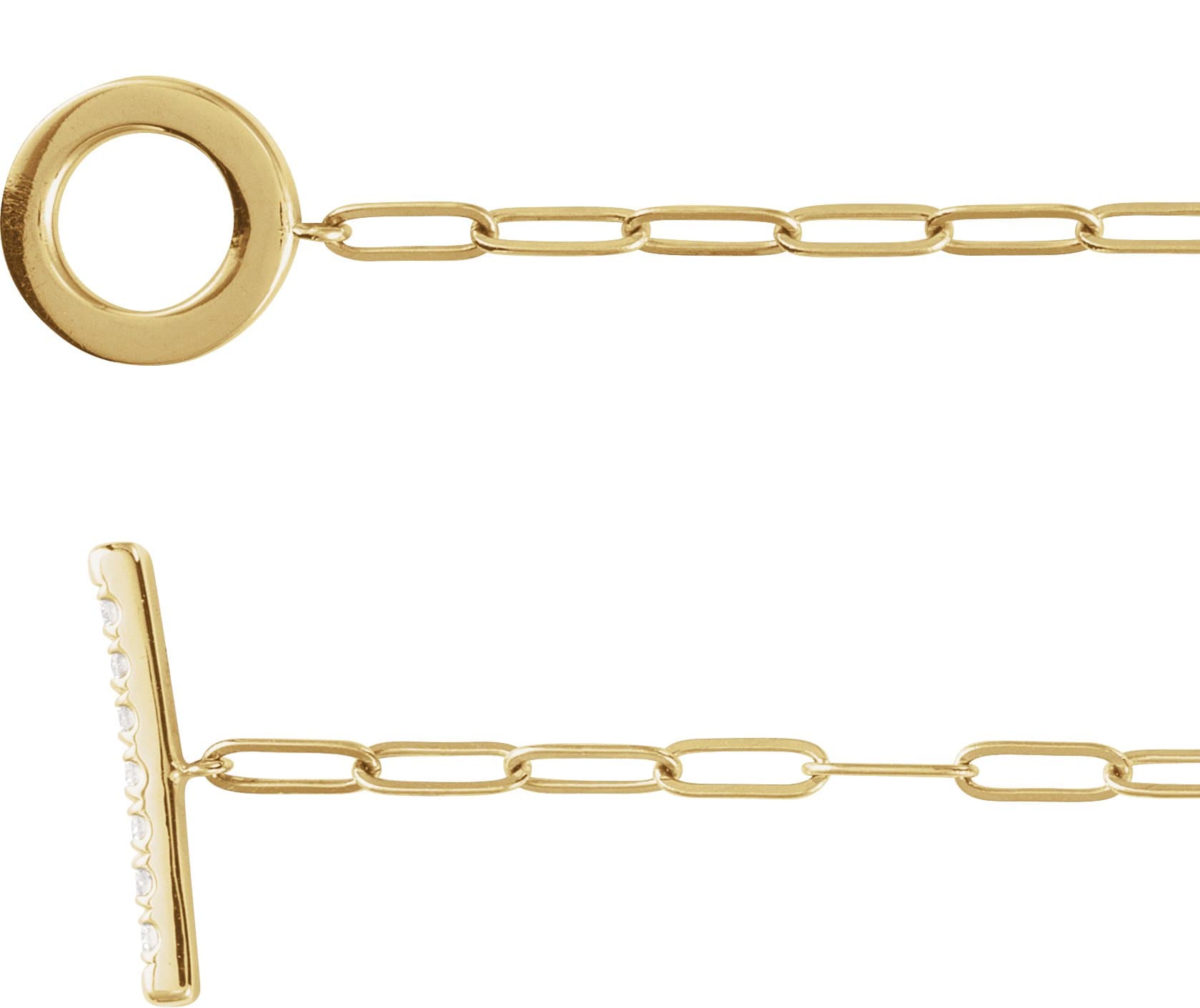 14K Rose 1/10 CTW Natural Diamond Toggle 7" Bracelet