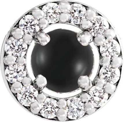 14K Yellow 1/8 CTW Rose-Cut Natural Diamond Halo-Style Pendant