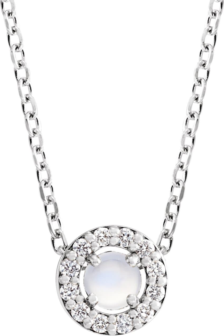 Halo-Style Rose-Cut Necklace or Pendant view 1