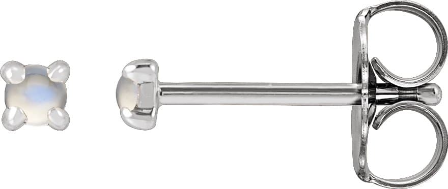 14K Rose .07 CTW Rose-Cut Natural Diamond Stud Earrings