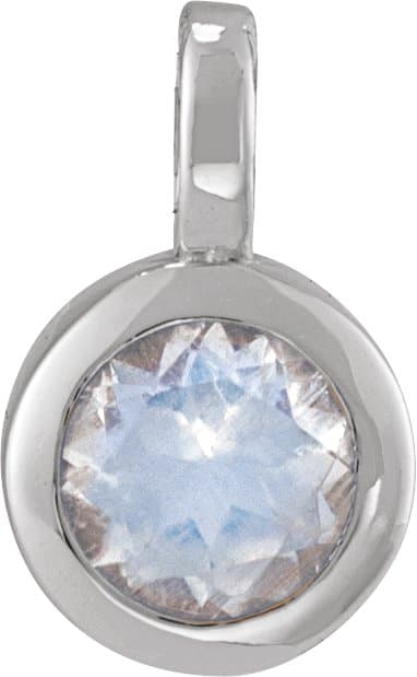 14K Rose Natural Rhodolite Garnet Pendant