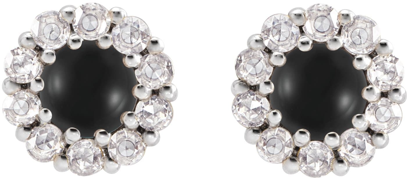 Rose-Cut Halo-Style Earrings view 2