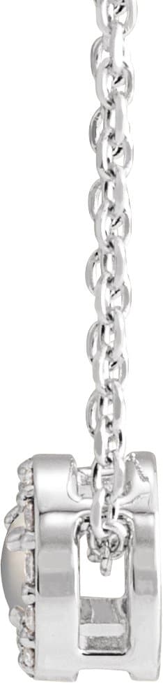 Halo-Style Rose-Cut Necklace or Pendant view 2