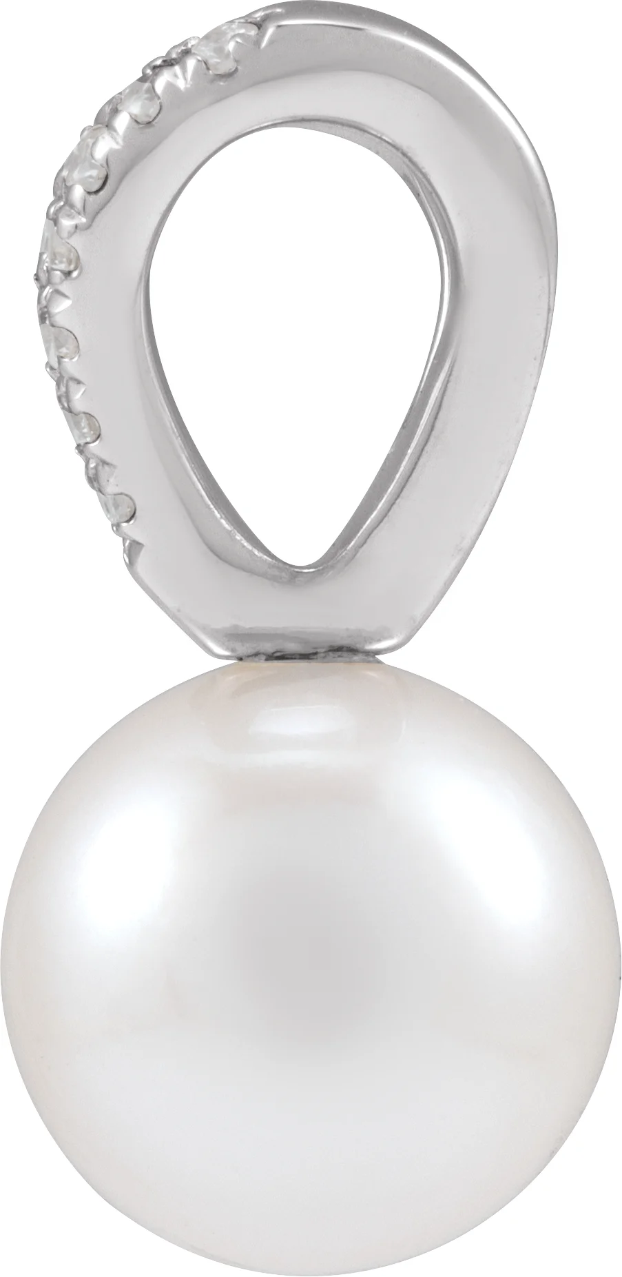 Accented Pearl Pendant, view 3
