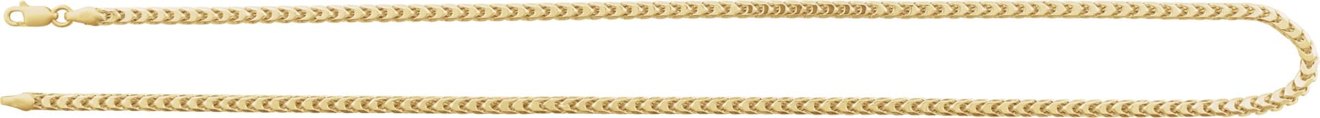 3.4 mm Hollow Diamond-Cut Franco Chain view 3