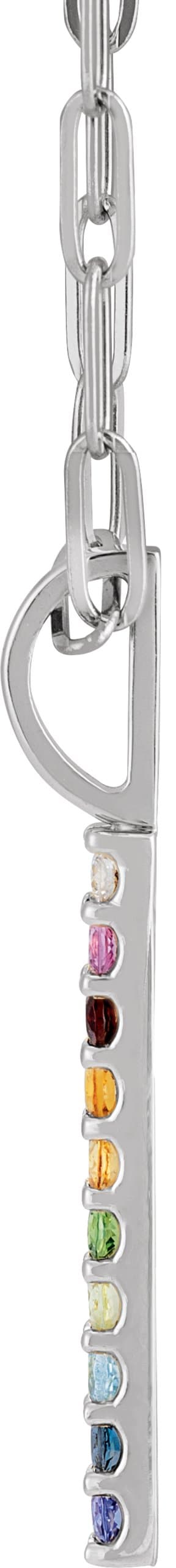 Rainbow Bar Necklace or Charm/Pendant view 2