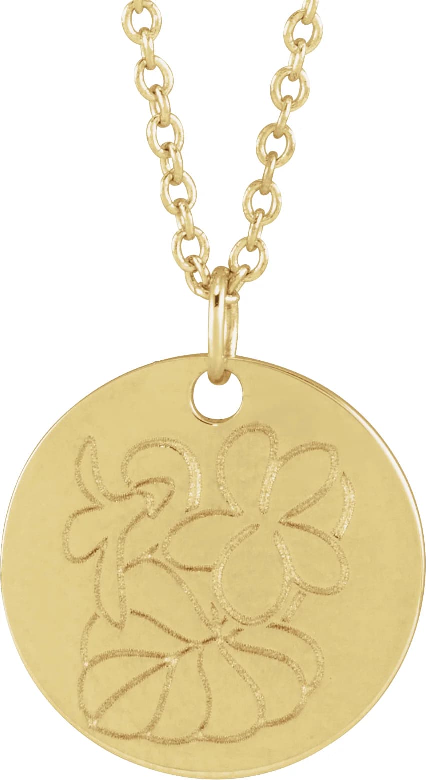 Birth Flower Necklace
