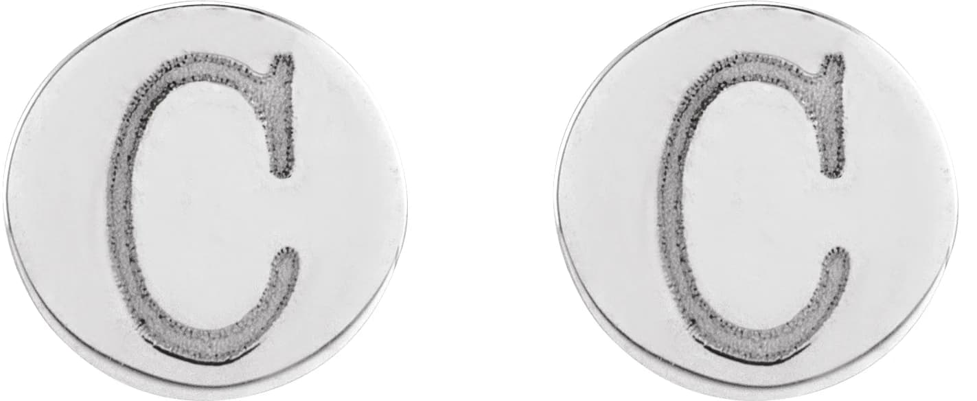 Engravable Disc Earrings, view 4