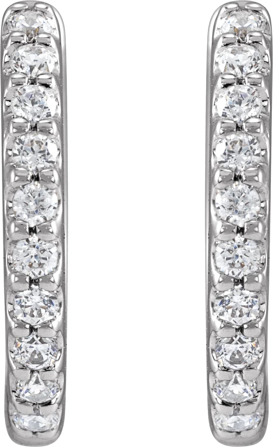 Accented Huggie Earrings, view 3