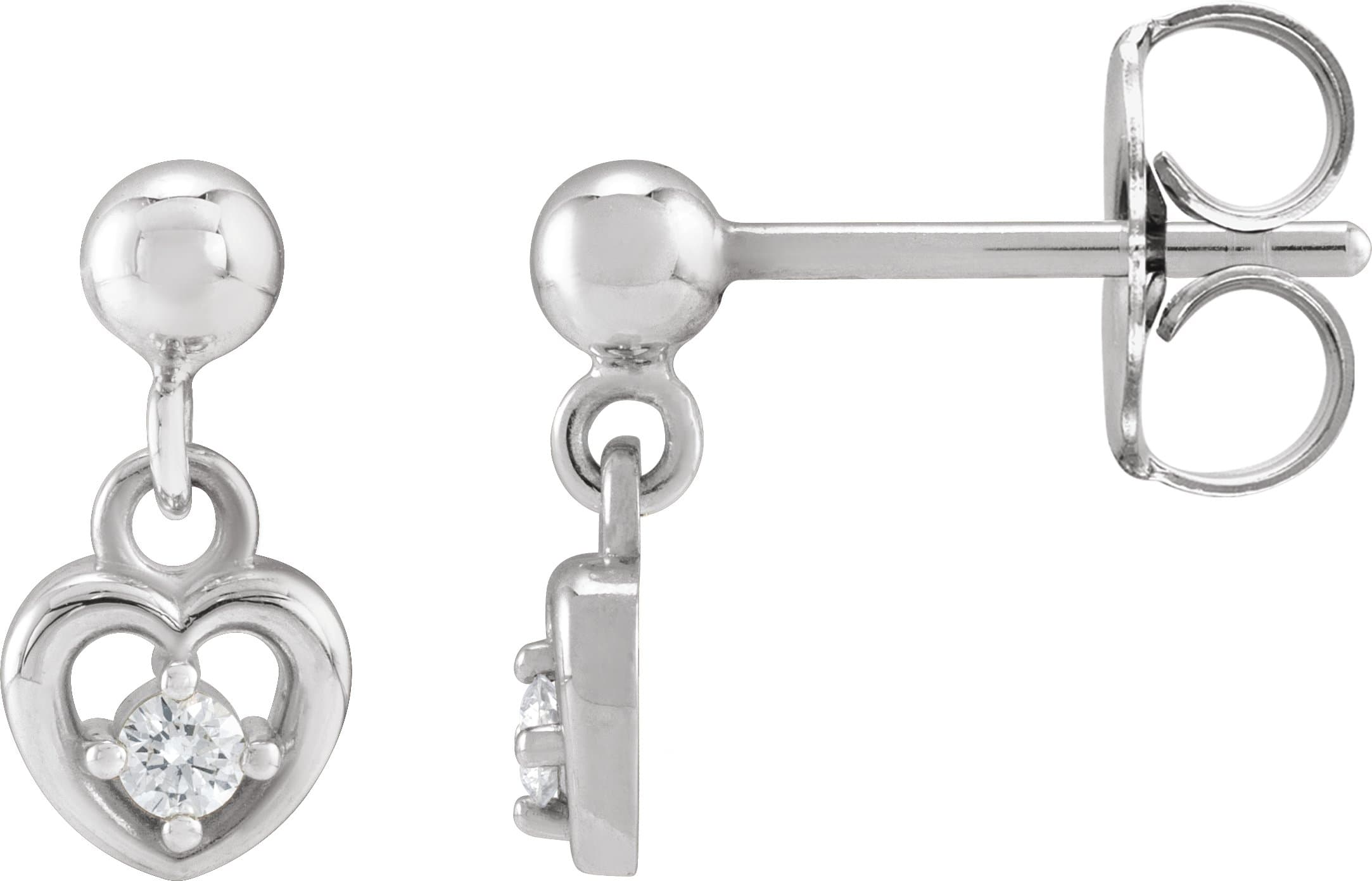Accented Heart Earrings view 1
