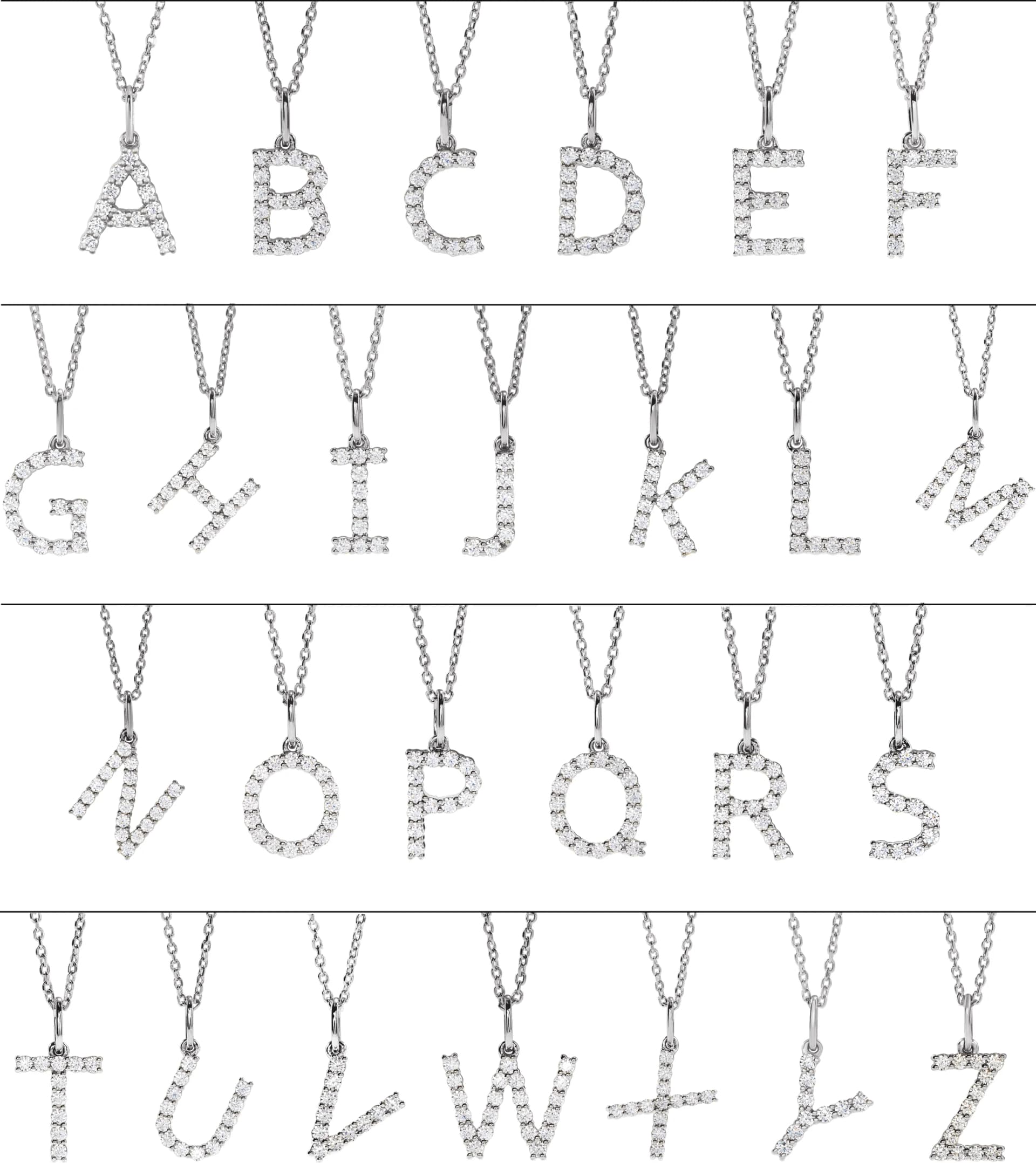 Accented Initial Necklace, view 3