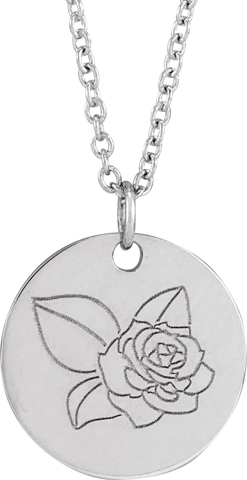 Birth Flower Necklace or Pendant view 1