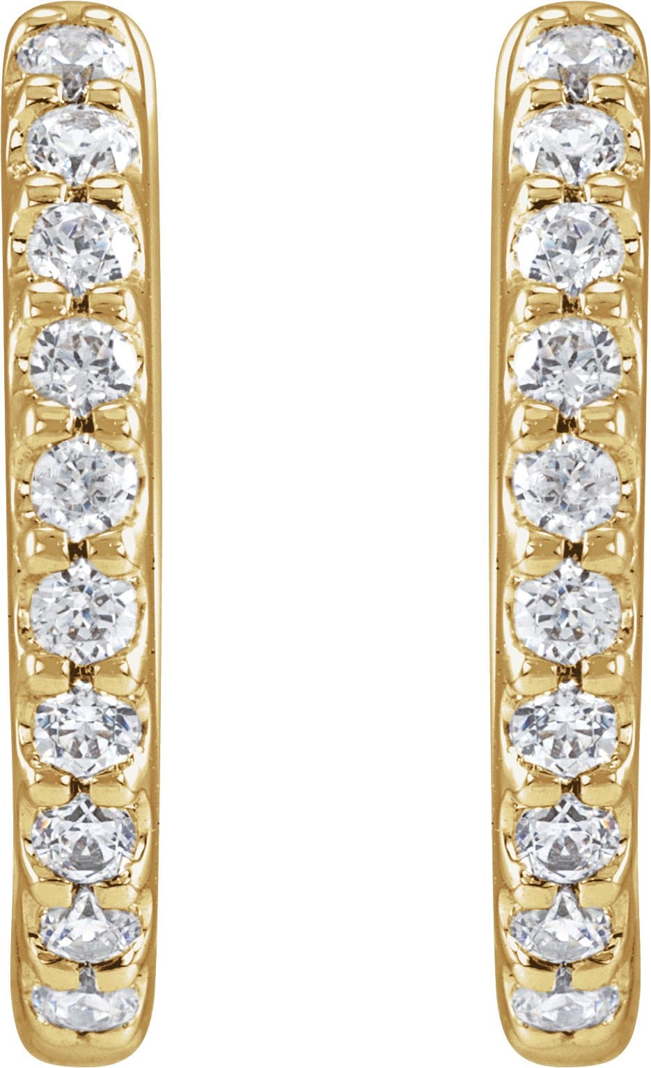 Accented Huggie Earrings view 2