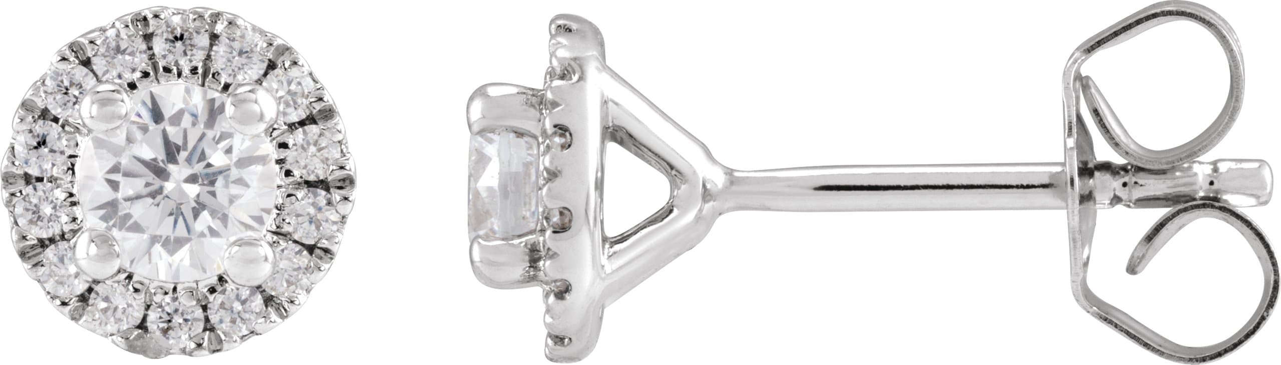 14K Rose 1 CTW Lab-Grown Diamond Stud Earrings