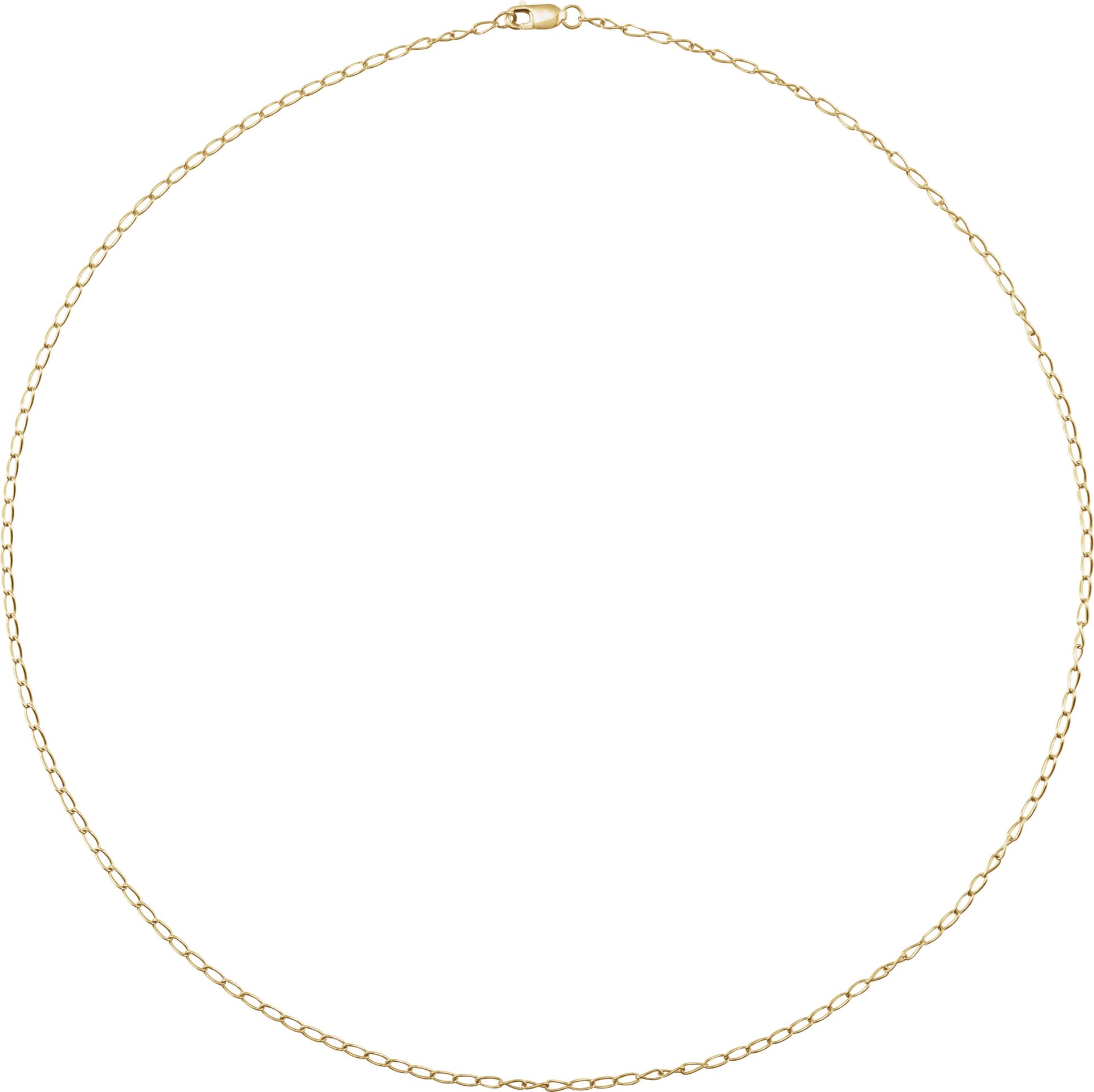 1.6mm Elongated Curb Chain view 2