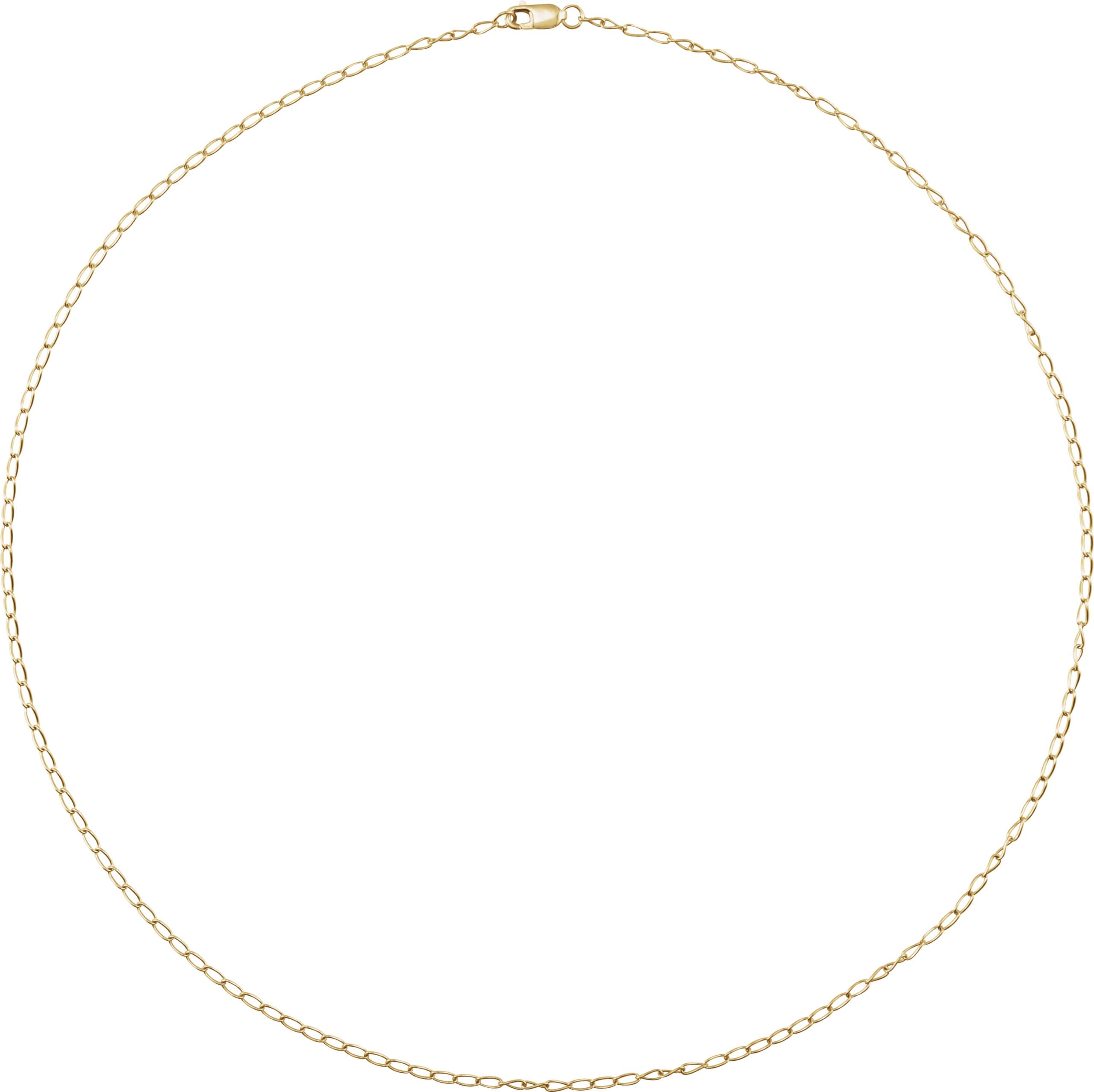 1.6mm Elongated Curb Chain view 2