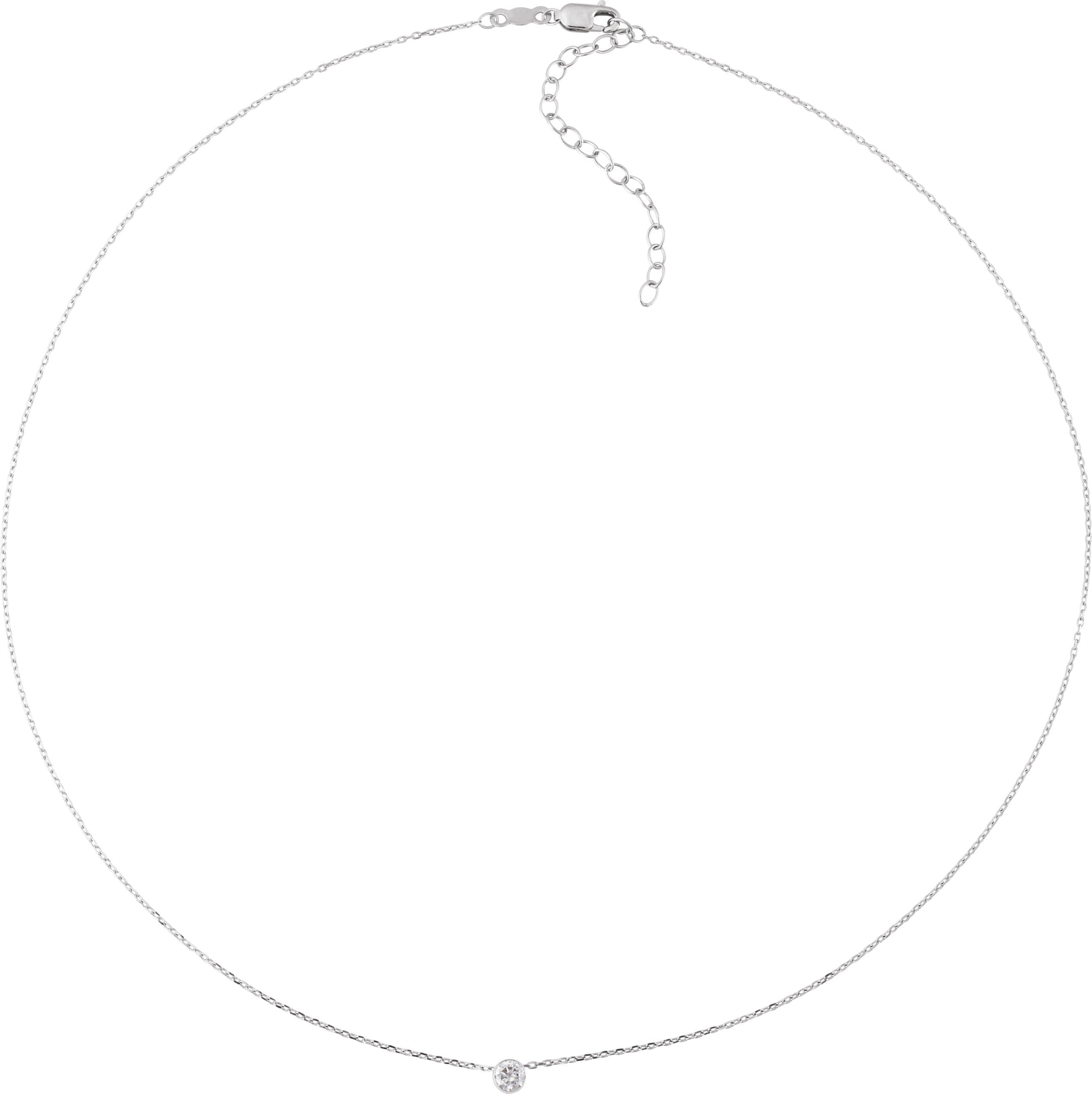 Solitaire Necklace view 3