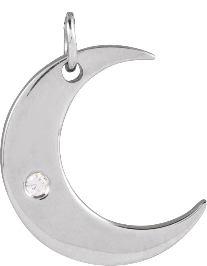 Crescent Moon Necklace or Pendant view 1