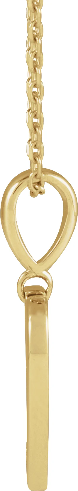 Engravable Accented Heart Necklace — view 3