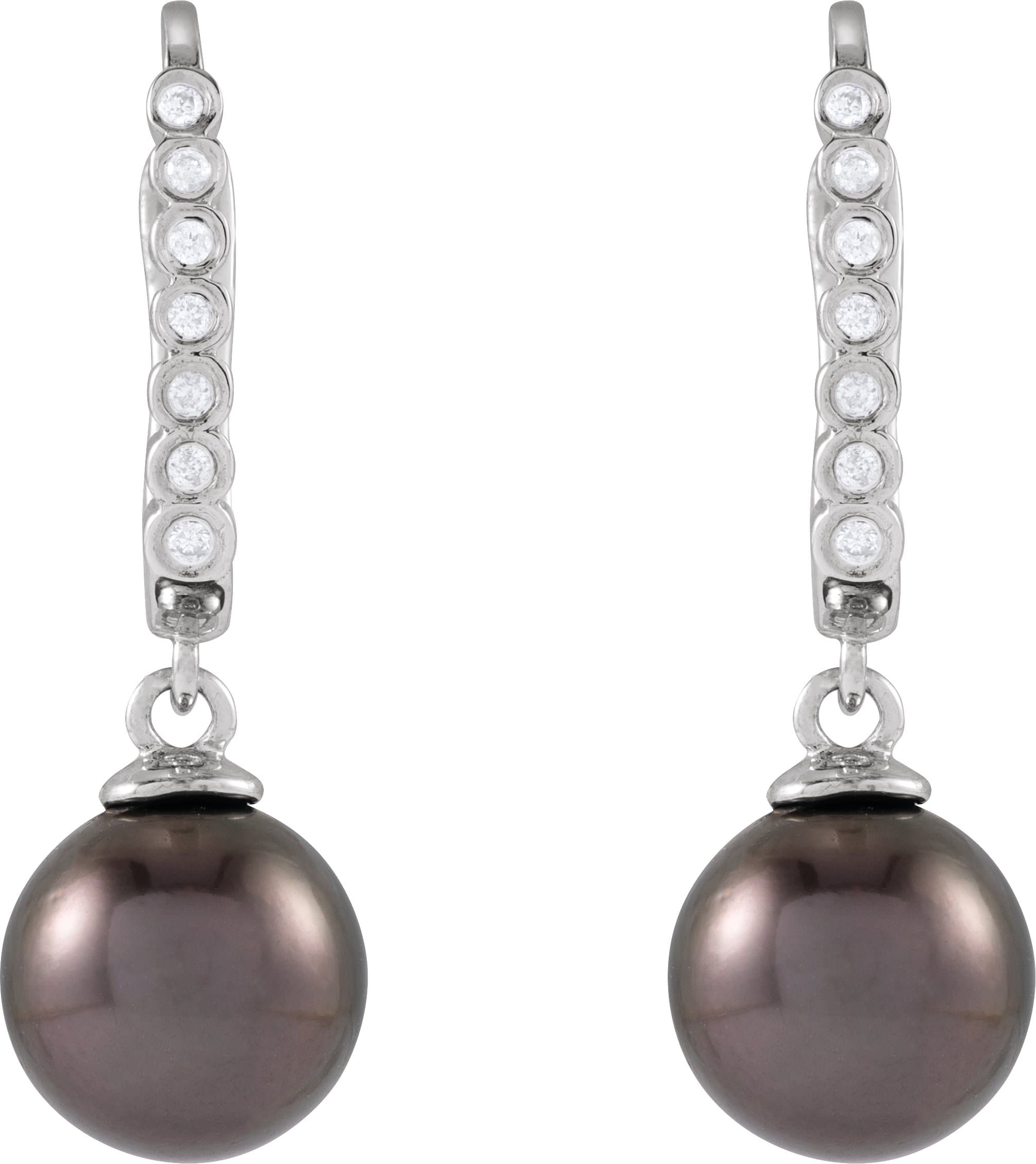 Accented Pearl Earrings view 2