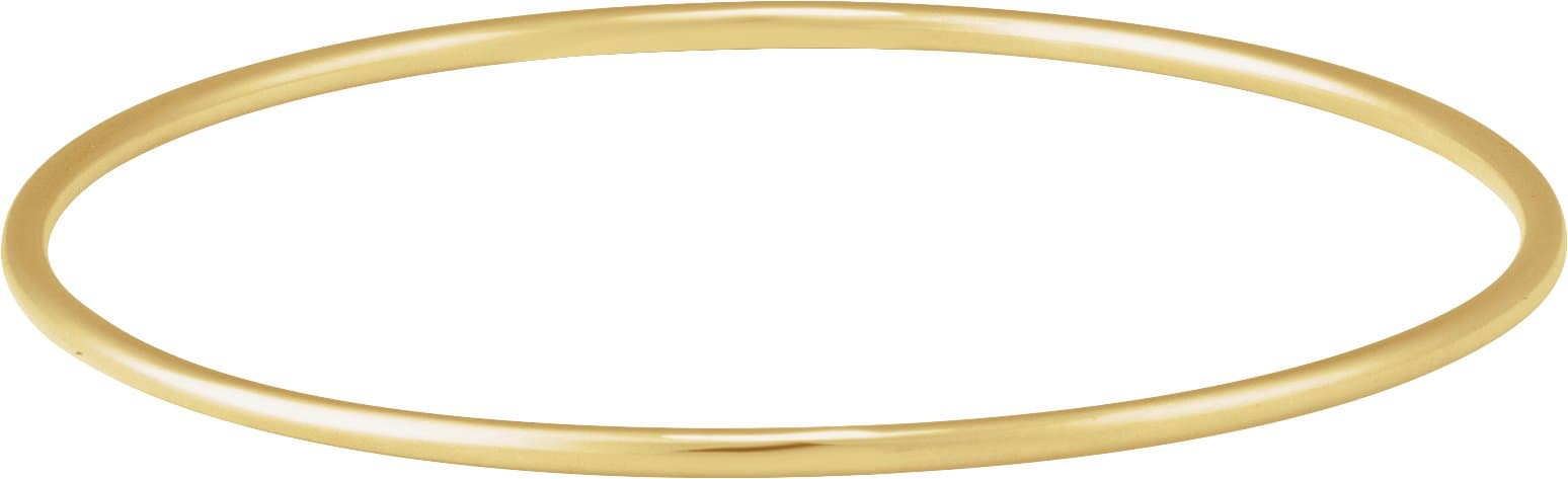 Sterling Silver 2 mm Bangle 7 1/2" Bracelet