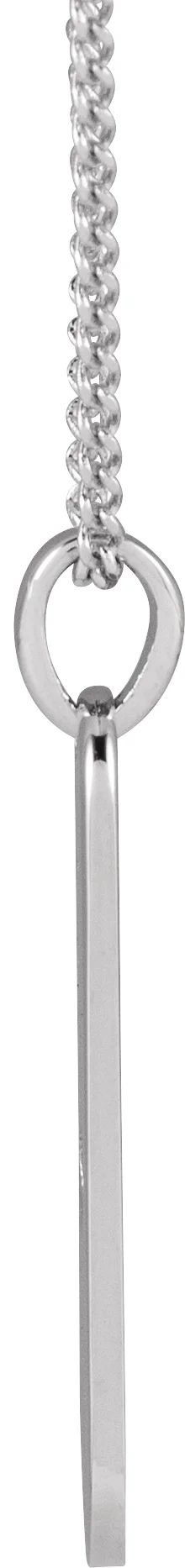 Engravable Heart Bar Necklace, view 3