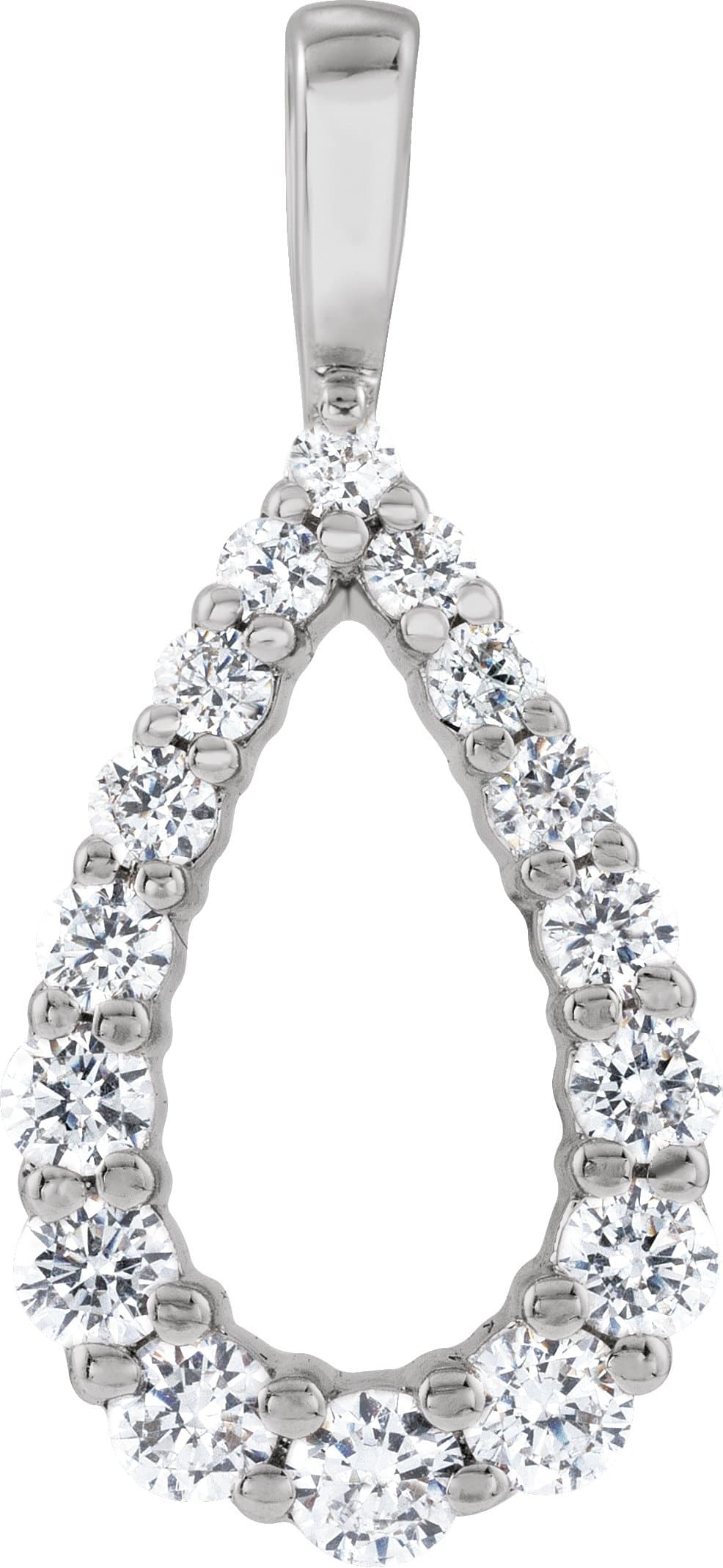 14K Rose 1/3 CTW Lab-Grown Diamond Pendant