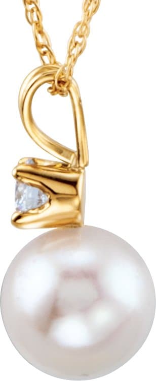 Accented Pearl Necklace view 2