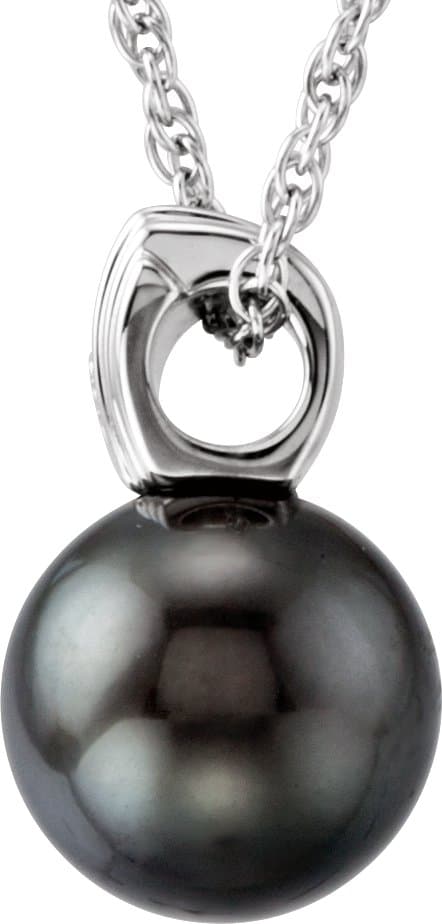 Accented Pearl Necklace view 2