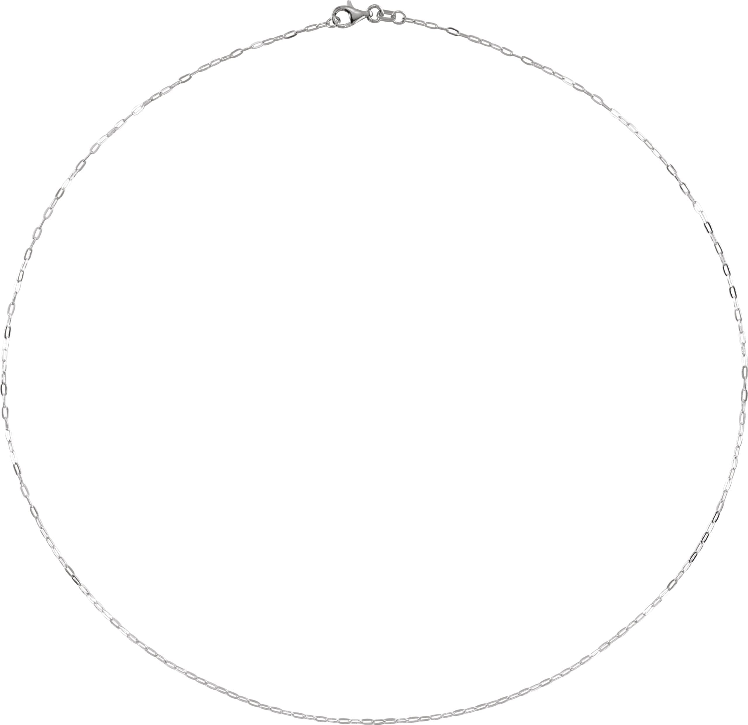 1.25 mm Paperclip-Style Chain view 2