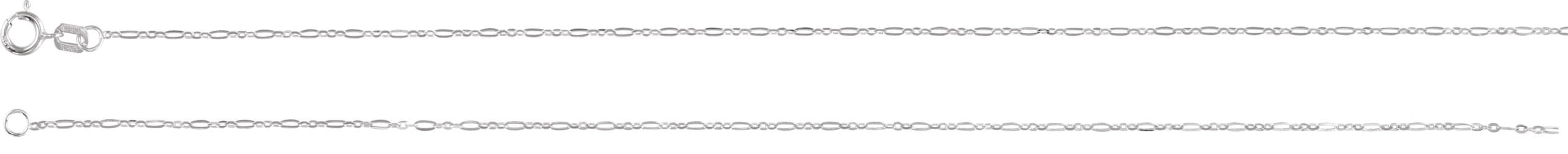 1.25 mm Figaro Chain view 3