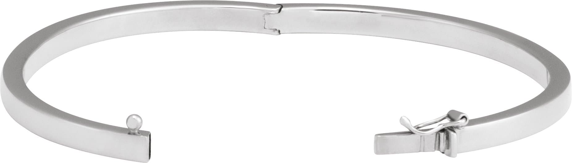 Engravable Hinged Bangle Bracelet view 2
