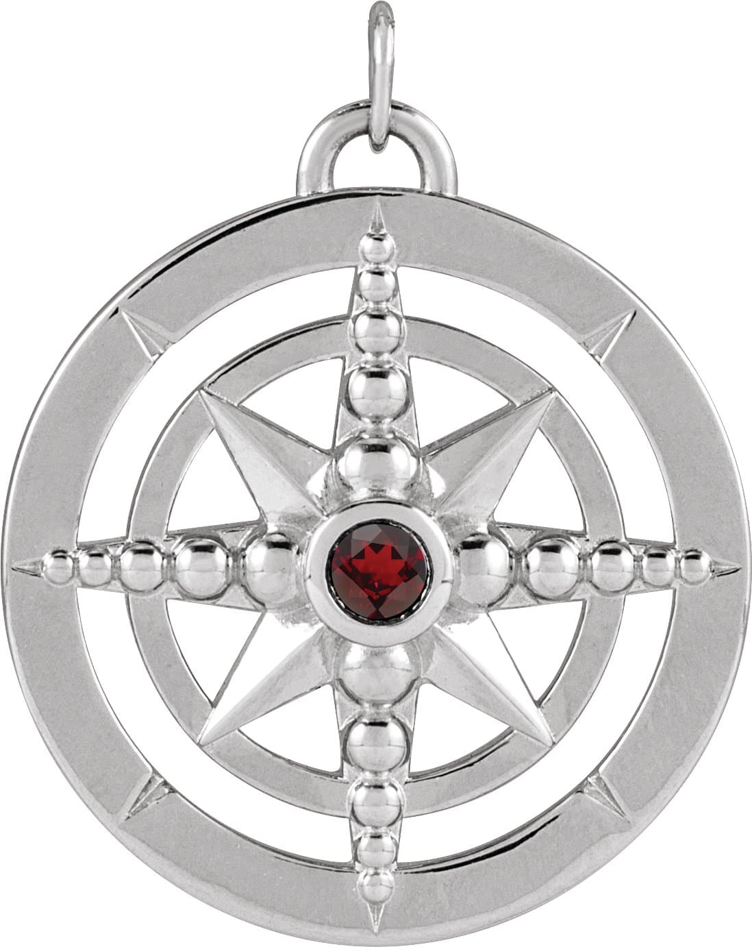 Compass Necklace or Pendant view 1
