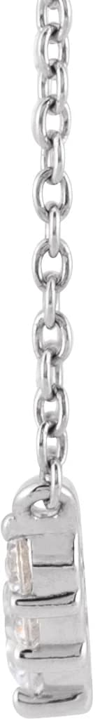 Lab-Grown Diamond Graduated Necklace, view 3