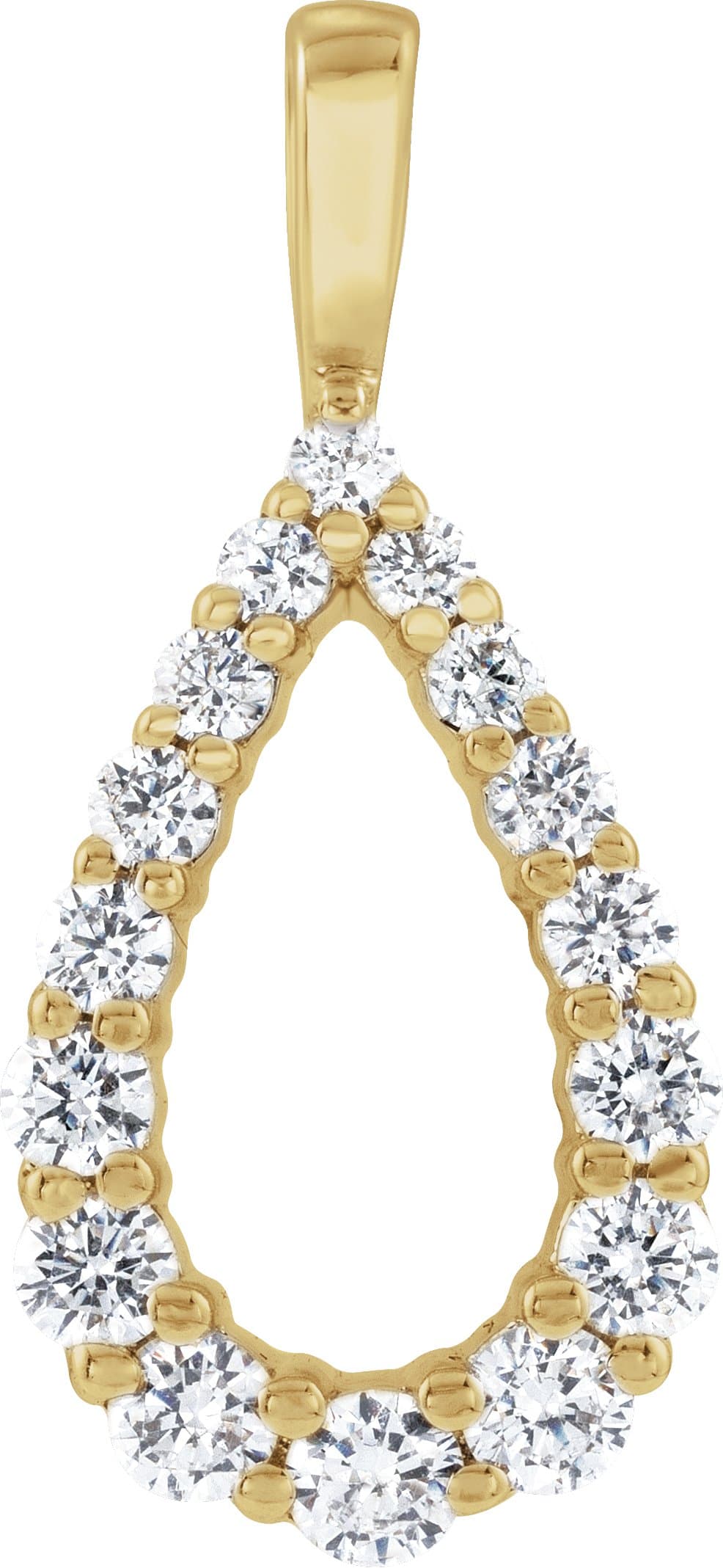 14K Rose 1/3 CTW Lab-Grown Diamond Pendant