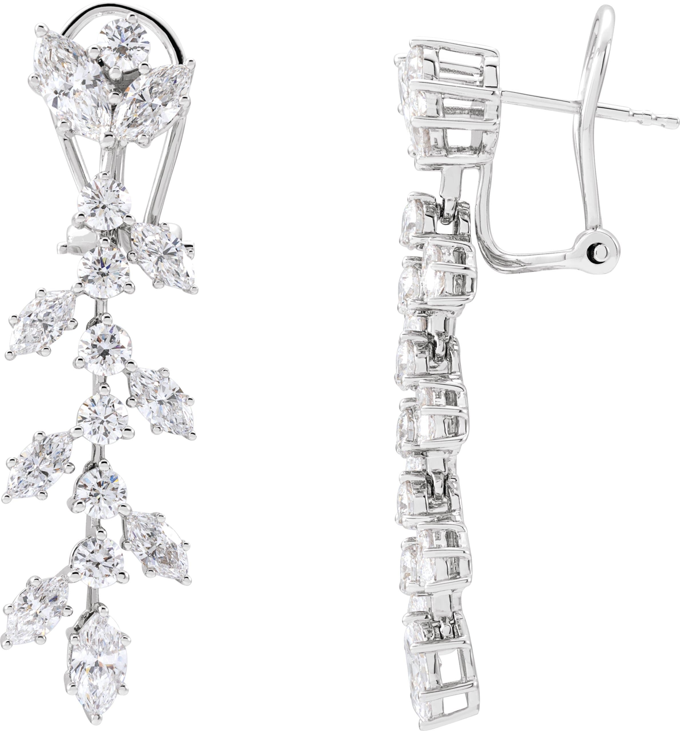 14K Rose 4 1/4 CTW Lab-Grown Diamond Earrings