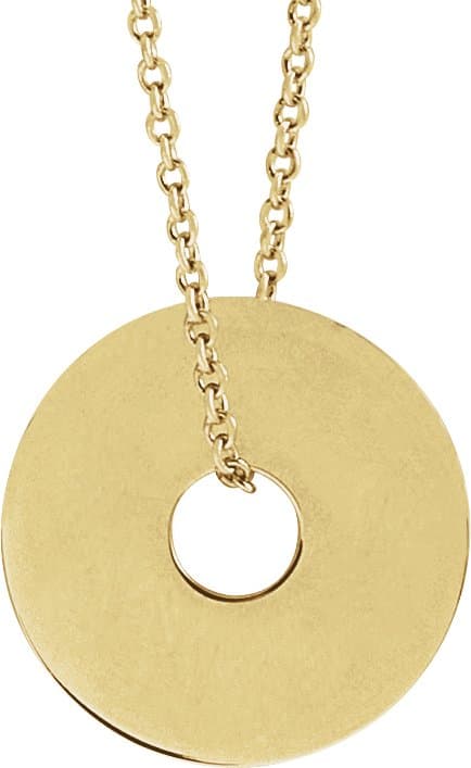 Engravable Washer Necklace or Pendant view 2