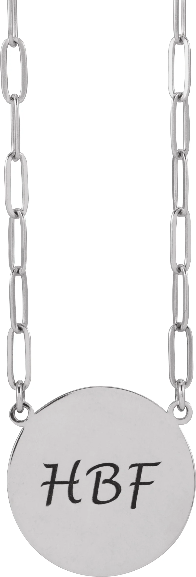 Engravable Disc Necklace, view 4