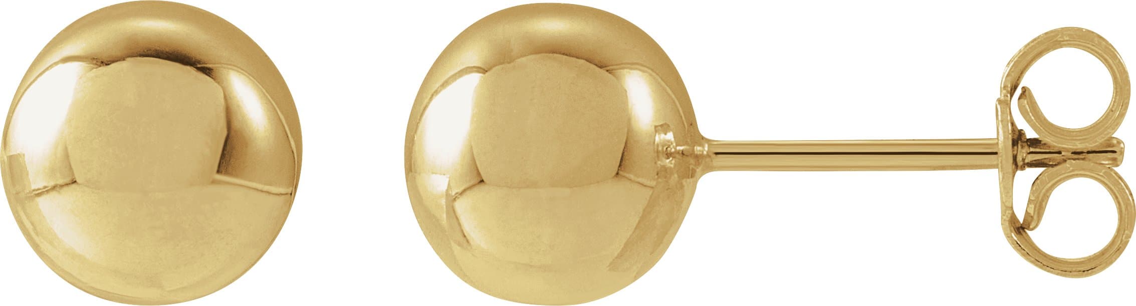 14K Rose 3 mm Ball Earrings