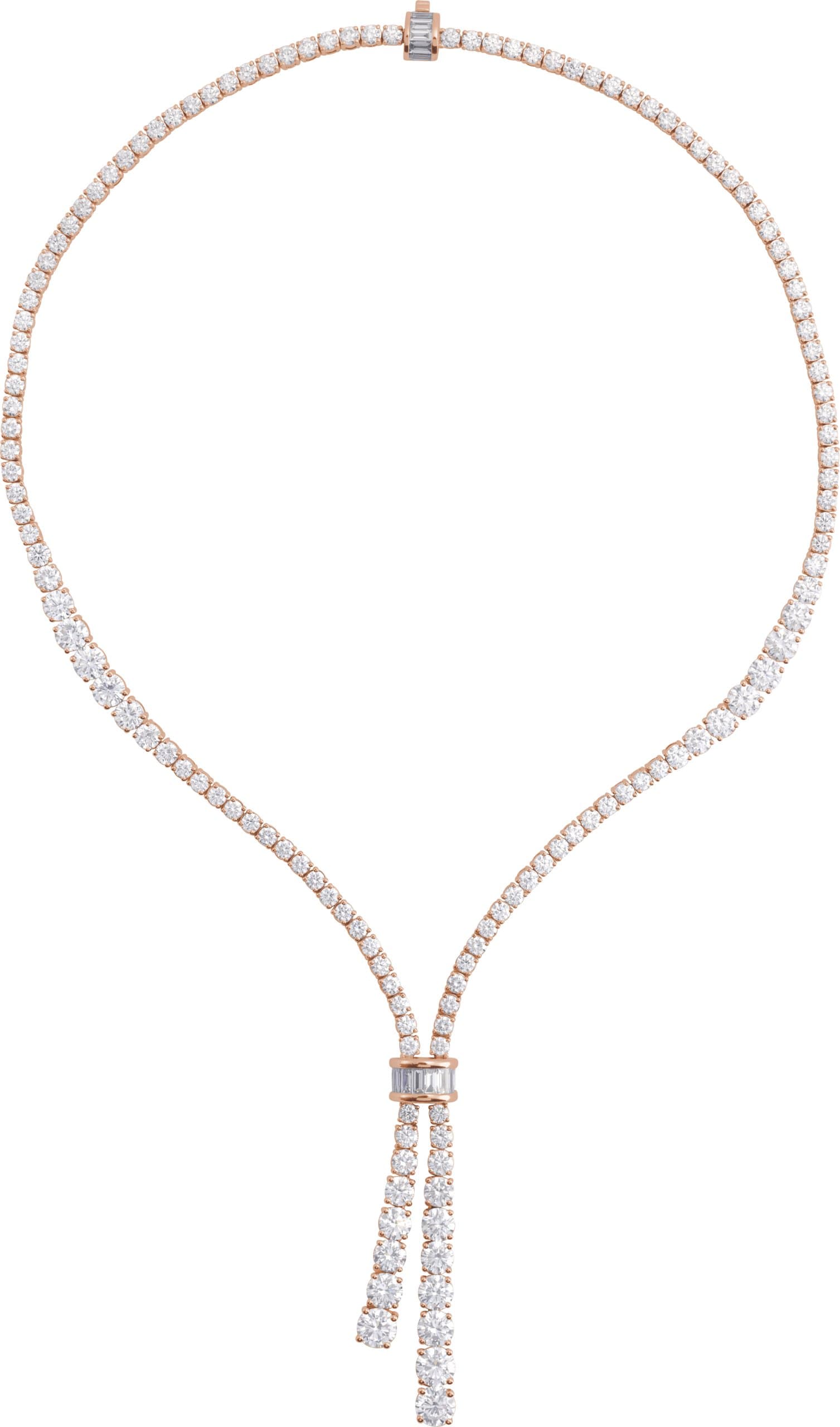 14K Rose 26 1/5 CTW Lab-Grown Diamond 20 Necklace